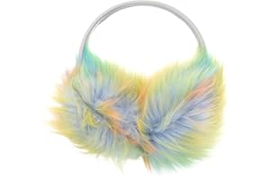 VALICLUD Scaldini per Le Orecchie da Donna Invernali Colorati Soffici Paraorecchie Copri Cuffie in Pelliccia Sintetica Regolabili