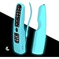 SIKAI Silicone Case Cover for LG AN-MR21GA Magic Remote, Shockproof Protective Cover for LG Smart TV Remote 2021, Standing Design, Skin-Friendly, Washable, Anti-Lost with Loop (Glow Blue)