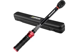 ATsafepro Torque Wrench 1/2 Inch, Torque Measuring Wrench 20-230 Nm, Dual Direction Adjustable 72 Tooth for Automobile Maintenance, ±3% Accuracy Car Tools