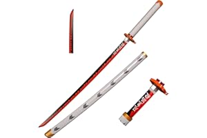 Eroberer Replica Spade Cosplay Spade Rengoku Kyoujurou Samurai Spada, Spada di plastica Prop Play Halloween Cosplay Regalo 40 Pollici