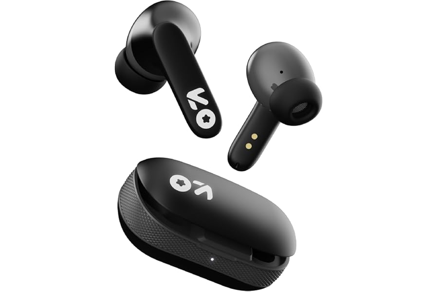 GOBOULT Y1 Ear Buds Wireless with 50Hr Playtime, Clear Calling ENC Mic, Low Latency Made in India, Gaming, 10mm Bass Drivers