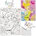 Produktbild Bastelset zum Malen - Leinwand / Canvas Bild - " Disney Fairies - Tinkerbell " - incl. Name - nach Farben incl. Pinsel & Acryl Farben - Keilrahmen - Malbild / Bilder - für Kinder / Mädchen & Jungen - Malset - Wandbild anmalen & ausmalen / Tubenfarben bemalen - Zahlen / Rahmen basteln - Fairy - Künstlerleinwand - Zahlen - Tinker Bell - Blumen Elfen Feen - Fee Blüten - Sterne