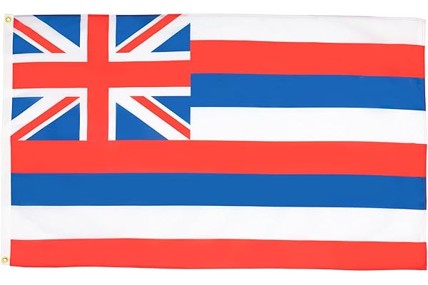 AZ FLAG - Drapeau Hawaii - 150x90 cm - Drapeau Hawaiien 100% Polyester Avec Oeillets Métalliques Intégrés - Pavillon 110 g