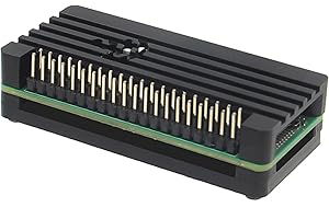 GENERIC eleUniverse Raspberry Pi Zero 2 W, alloggiamento in alluminio, raffreddamento passivo, dissipatore di calore + 20 pin GPIO Header per Raspberry Pi Zero/Pi Zero 2 W (2W01)