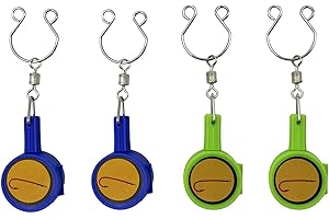 Dinghaole Werkzeug zum Binden von Angelknoten, 4 Stück Outdoor-Angelzubehör, einfaches Werkzeug zum Binden von Knoten - für Anfänger (2 blau 2 grün)