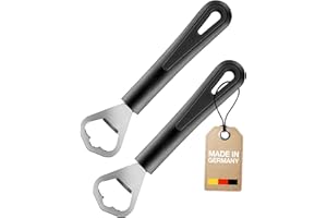 Westmark 2 Bottle Openers / Bottle Cap Openers Length 17 cm Steel / Plastic Gentle, Black, 280822E4