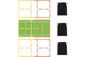 BOOSTEADY Court Lines Marker Kit Anti-Wind-Resistant Throw Down Markers 28pcs, Pickleball Net Court for Indoor Court