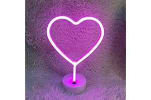 ULALAZA LED Neon Light Inscrivez-vous Moon Star Heart Night Light pour la chambre des enfants Wall Art romantique cadeau d'anniversaire de Noël