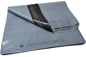 MSDS-SOLUTIONZ 10 Mailing Bags 17"x22" – Large Parcel Bags, Durable Grey Postage Bags for Clothes vinted, Strong mailing Bags Large self Seal Packaging