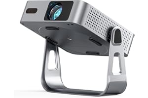 [Ultra-Thin & NetfIix Officially] Smart Mini Projector 4K, VISSPL Auto Focus & Keystone WiFi 6 & Bluetooth 27000 Lumen 1080P Full HD Portable Projector for Bedroom/Outdoor/Phone/iOS/Android