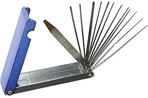 FERRAMENTA PRO SERIE SET 13 ALESATORI per PULIZIA FORI UGELLI da 0,45 a 1,7 mm + LAMA ZIGRINATA