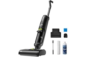 Eureka NEW400 Gen2 Aspirapolvere Lavapavimenti Senza Fili Intelligente Secco/Umido, Autopulizia/Autopulente,Serbatoio Grande,Design Leggero Scopa Elettrica per Pavimenti a Piastrelle/Legno