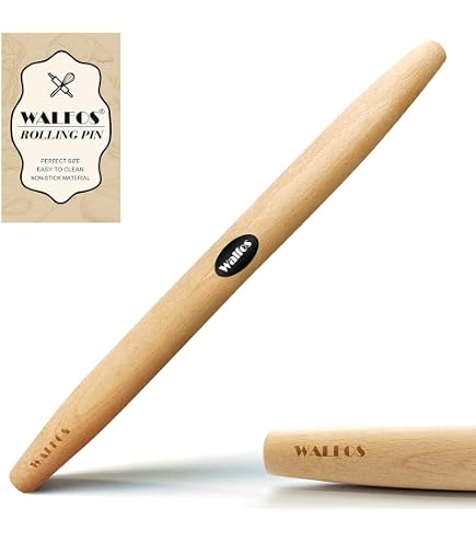 D.O.M. Teigroller Aus Olivenholz – 30 Cm Länge, Massiv, Natürliche Maserung, Unikat