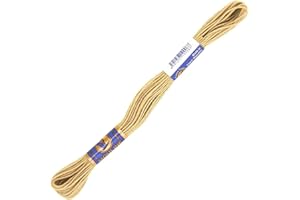 maDDma 1 Docke Stickgarn 2g / Sticktwist 100% Baumwolle Stickerei verschiedene Farbwahl, Farbe :7222 gelbbraun