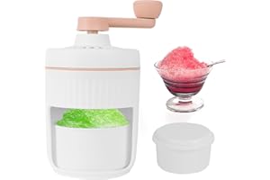 ‎RANJIMA RANJIMA Eiscrusher Manuell, Eiszerkleinerer Manuell Crushed Ice Maker, Tragbare Handkurbel Crushed Ice Maschine mit Eiswürfelschale,Slush Maker Ice Crusher für Bar Küche vereist Trinken zubehö Outdoor
