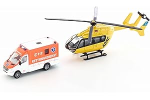 siku 1850, Kit de sauvetage, 1:87, Métal/Plastique, Multicolore, Pneus caoutchouc, Rotors rotatifs