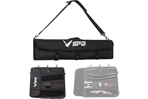 SPG Takedown Recurve Bow Case - Double Layer Archery Bag to Storage Bow and Arrow, Portable Outdoor Archery Bow Case Soft for Adult and Youth Takedown Recurve Bow