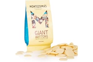 Montezuma's Giant Creamy White Chocolate Buttons, Deliciously Gluten Free & Organic, 180g Bag