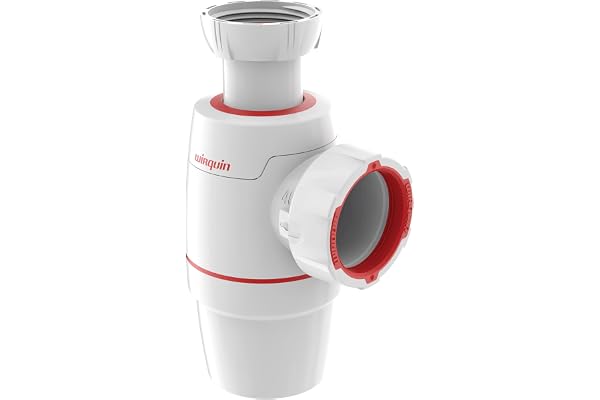 Wirquin 30722140 Siphon d'évier Néo ⌀40 mm zéro fuite, blanc