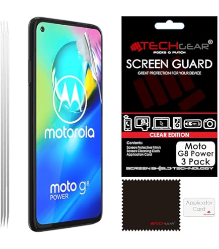 QULLOO Pellicola In Vetro Temperato Per Moto G Pro / Moto G8 Power (2 Pezzi), 9H, Anti Impronte, Trasparente