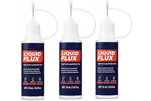 FloraVigo 3 stycken flytande flöde, lödning, 45 ml, rengöringsfria, rökfria svetsverktyg med kolofonium, lämpliga för elektrisk svets- och reparationsarbeten