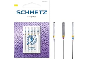 SCHMETZ | 5 Aiguilles pour machines à coudre | Stretch | 130/705 H-S | Grosseur 65/9-90/14