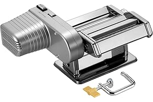 ‎ROSENSTEIN & SÖHNE Rosenstein & Söhne Handnudelmaschine: Nudel-Maschine NM-100 mit Elektromotor, schmale & breite Bandnudeln (Elektrische Nudelmaschine, Nudelmaschine Gastro, Pasta)