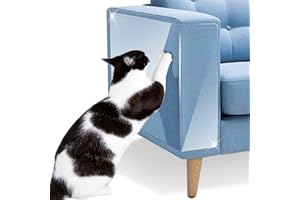 Petslucent Cat Anti Scratch Tape - 6 Packs Cat Scratch Furniture Protector, Clear Training Self Adhesive Tape for Carpet, Sofa, Couch, Door