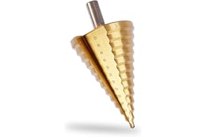 Herbst Broca Escalonada 4-52 mm Broca Conica 13 Escalones para Taladrar en Aluminio PVC Madera Plástico