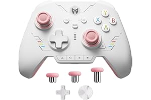 BLACK SHARK Controller PC, BIGBIG WON Rainbow 2 SE Controller Wireless Controllo movimento, Trigger Effetto Hall, ADC a 12 bit, 3 set di Joystick, Controller D-pad a 4 e 8 vie per Switch/PC/Android/iOS