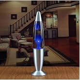 Bilger B&uuml;y&uuml;k Boy Lav Lambası Lava Lamp 41 Cm, Mavi, 10 x 10