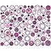 BABY VIVO WOODEN PLAYPEN SQUARE 100x75 CM WITH REMOVABLE WASHABLE INLAY VIOLET