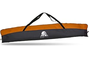 Rawstyle Model 2 Ski Bag for Adults Ski Poles 160 cm or 180 cm Waterproof Ski Bag Ski Cover Winter Sports Ski Storage