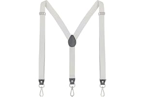 Ausukler Bretelle da donna e da uomo, extra forti, 2,5 cm, con moschettone, cinghie elastiche per jeans