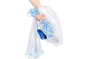 VGEBY Filet de pêche à la main en monofilament, Style américain, Accessoire de pêche, Noir