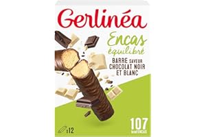 Gerlinéa 12 Barres saveur Chocolat Noir & Blanc 372 g