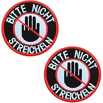 Hund Patches Für Geschirr - No Touch Und Do Not Pet Aufnäher