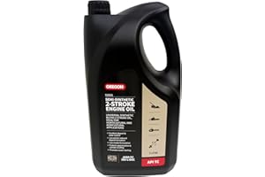 Oregon Semi Synthetic 2 Stroke Engine Oil, Suitable for All Two Stroke Engines including Lawnmowers, Chainsaws and Other Equipment, Lubricating Oil with Clean Burn Formula for Low Smoke Deposits, 5L