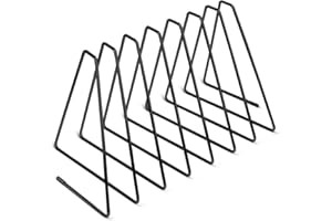 KETIEE Metalowe podpórki do książek Regulowany stojak na książki Trójkąt Magazyn Uchwyt na pliki Stojak Przechowywanie Organizer Półka na książki do biura Wystrój domu, czarny