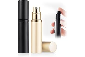 ASADAYS Bärbar parfym atomiserare, påfyllningsbar – 5 ml tom resesprayflaska, nano-dimma, bottenfyllning, mini-atomiserare, f