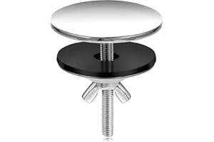 Bremorou Tapón para orificio de grifo, cubierta de acero inoxidable negro, cubierta de agujeros de cocina, cubierta para fregadero, cubierta de fregadero, cubierta de fregadero de buen sellado