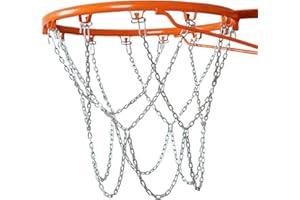 yeesport Basketball Net Metal Rustproof: 12 Hooks Steel Chain Net Basketball Accessory