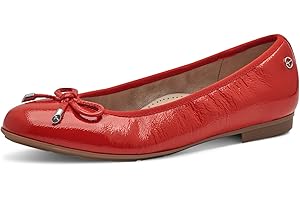 Tamaris Comfort Women's Leather Ballet Flats with Bow