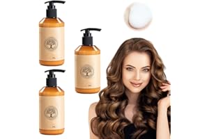 ‎TOPBASHGO 300ML Long-lasting Styling Moroccan Volume Moisturizing Elasticity, Neu Styling Moroccan Volume Moisturizing für trockene, Beschädigte Bounce-Curl-Haarpflege (3pcs)