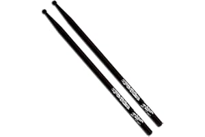 Zildjian ASTBLK - Baqueta Signature TRAVIS BARKER, colore negro (Par - 2 unidades), Wood Tip