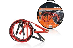 OSRAM STARTER CABLE 700A, Cavi di avviamento per motori a benzina e diesel, 12/24V, OSC250A, Cavo di collegamento per motori ≤5,5L, Cavo di alluminio rivestito in rame, 3,5m