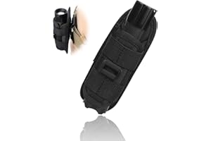 YEWSEAS Pochette d'étui de Lampe de Poche Tactique, Poche Tactique en Nylon pour Ceinture, Compatible avec Les Lampes de Poche UC30/UC35 et Autres Modèles, Idéal pour Camping et Randonnée