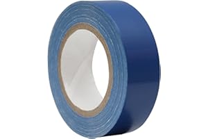 WELSTIK Professional Duct Tape Waterproof Tape Fabric Coloured Gaffer Tape for Repairs, DIY, Crafts, Indoor and Outdoor Use, Blue 19mm x 9.14m