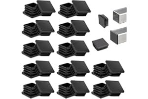 THATSRAD 32 PCS Bouchon pour Tuyau Carré 40 * 40mm Capuchon Poteau Carré Pied de Chaise Carré Embout pour Tube Carré Protege Pied de Chaise Carré Bouchon pour Pied de Chaisse