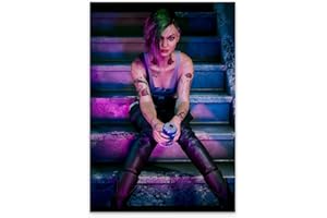 KANCAIGOU Cyberpunk Judy Alvarez Leinwanddrucke, Wandkunst-Poster (25,7 x 45,7 cm, ungerahmt)